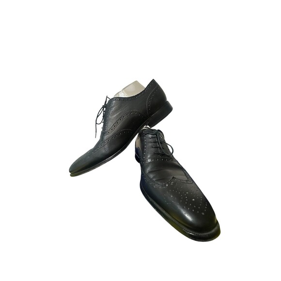 To Boot New York Adam Derrick Black Leather WingTip Oxford Shoes Men\'s Sz 10.5